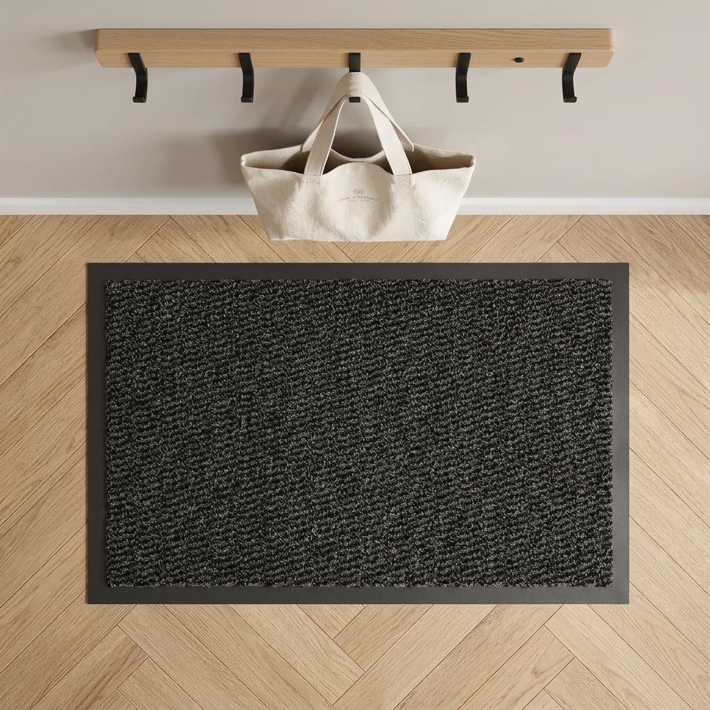 GULLAMBO Door Mats Indoor – Absorbent, Non-Slip, Washable Door Mat for Back & Front Door, Patios- Stylish Low Profile, Rubber Backed Dust & Dirt Trapping Doormat, Barrier Mat & Entrance Rugs