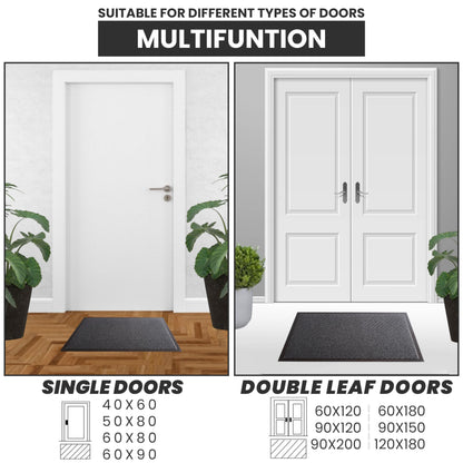GULLAMBO Door Mats Indoor – Absorbent, Non-Slip, Washable Door Mat for Back & Front Door, Patios- Stylish Low Profile, Rubber Backed Dust & Dirt Trapping Doormat, Barrier Mat & Entrance Rugs